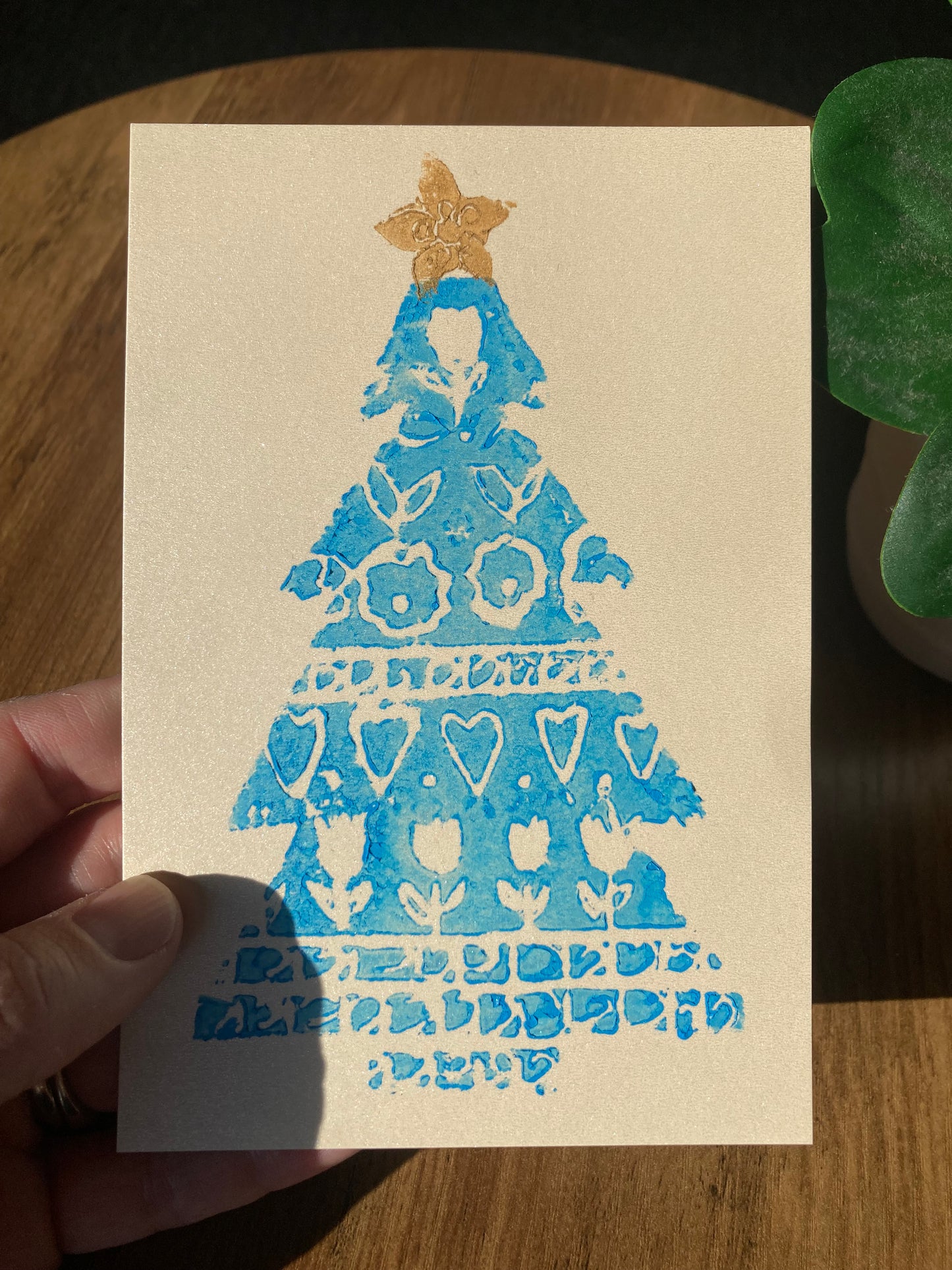 Winter Collection 2025: Nordic Print Christmas Tree in Blue