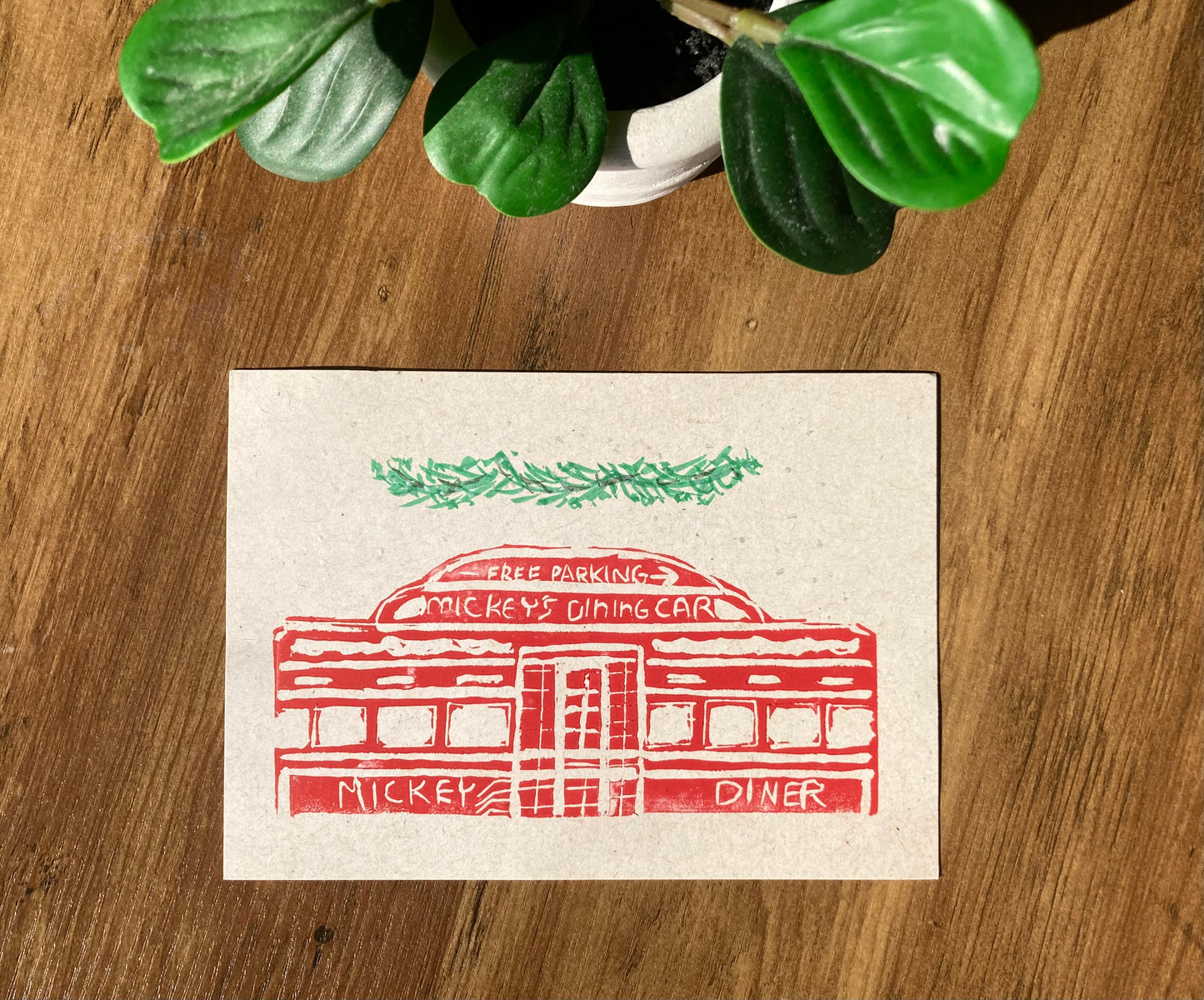 Winter Collection 2025: Mickey’s Diner Festive Block Print