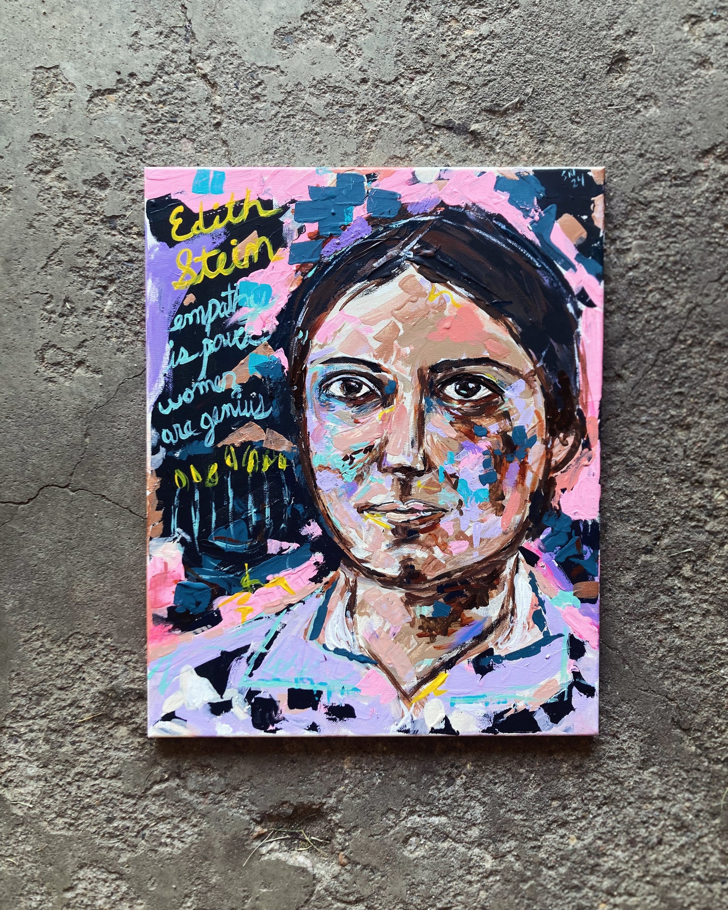 Original Sale: Edith Stein girl on fire