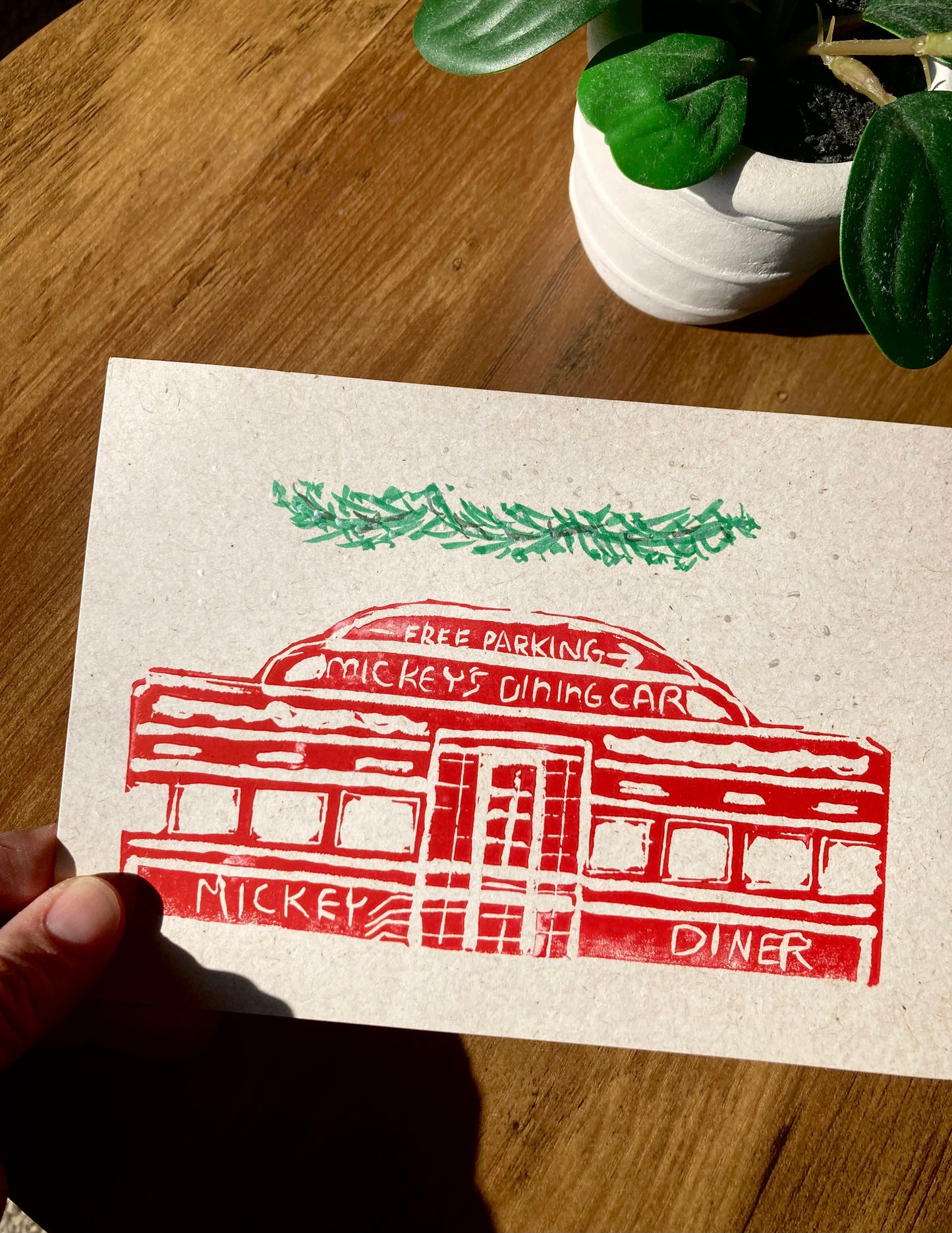 Winter Collection 2025: Mickey’s Diner Festive Block Print