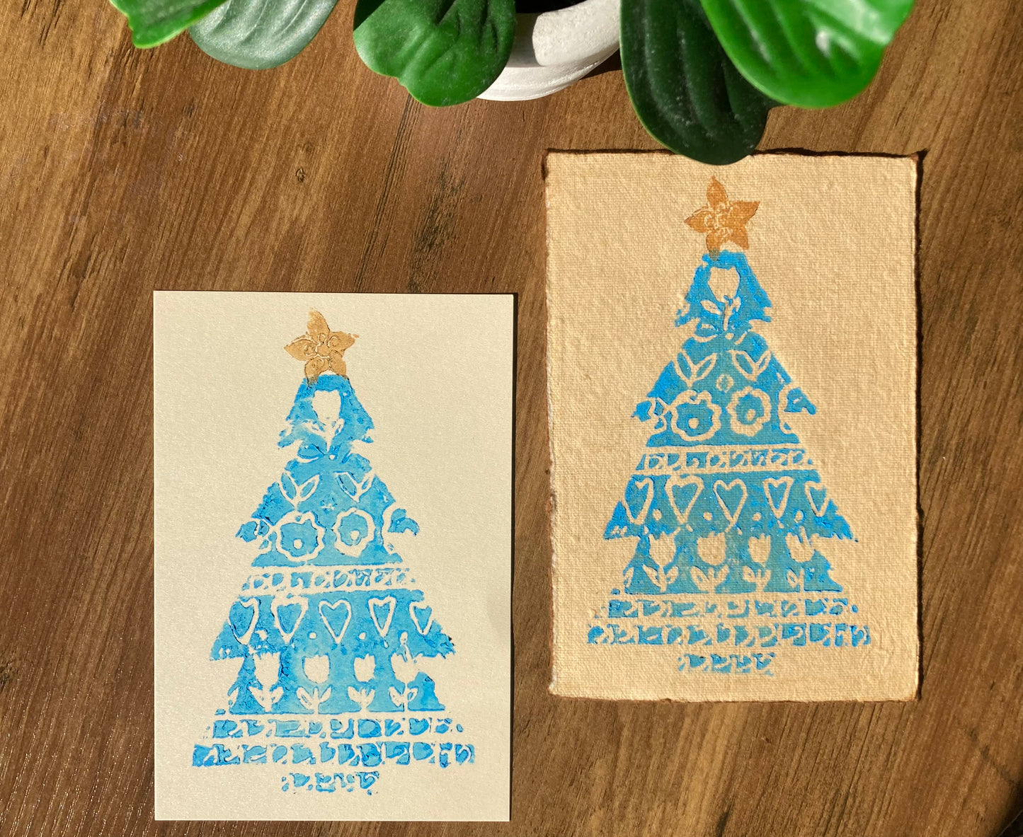 Winter Collection 2025: Nordic Print Christmas Tree in Blue