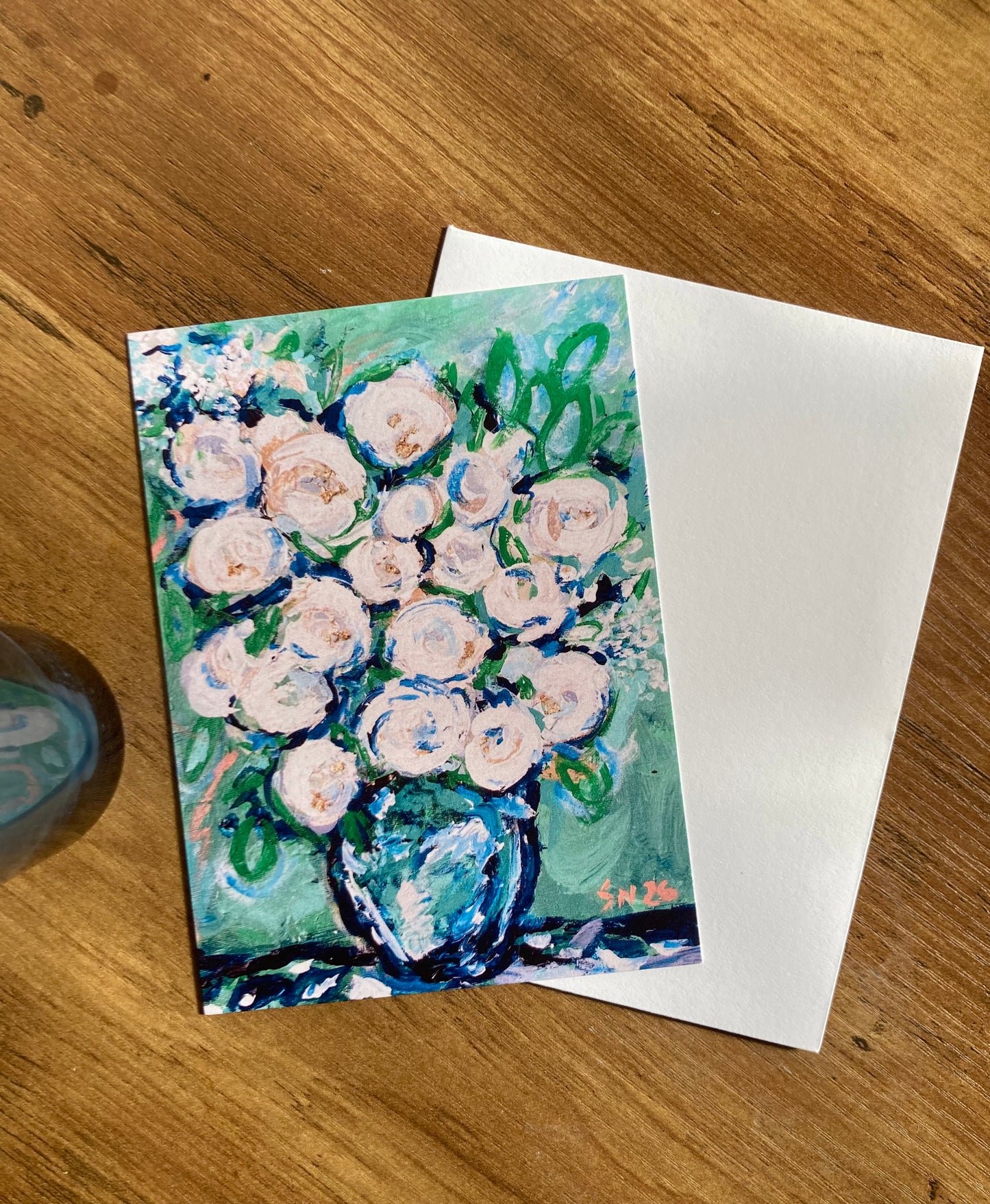 White Roses in a Vase